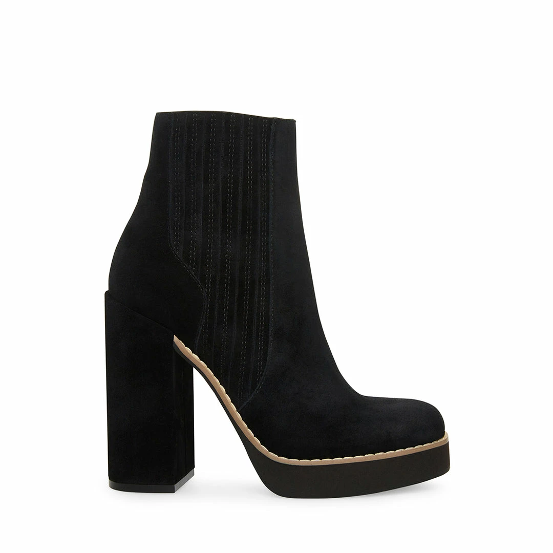 STEVEMADDEN NEW & NOW JOLINE BLACK SUEDE