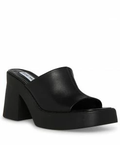 STEVEMADDEN KANE BLACK LEATHER