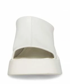 STEVEMADDEN KANE WHITE LEATHER WOMEN’S SHOES