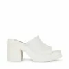 STEVEMADDEN KANE WHITE LEATHER WOMEN’S SHOES