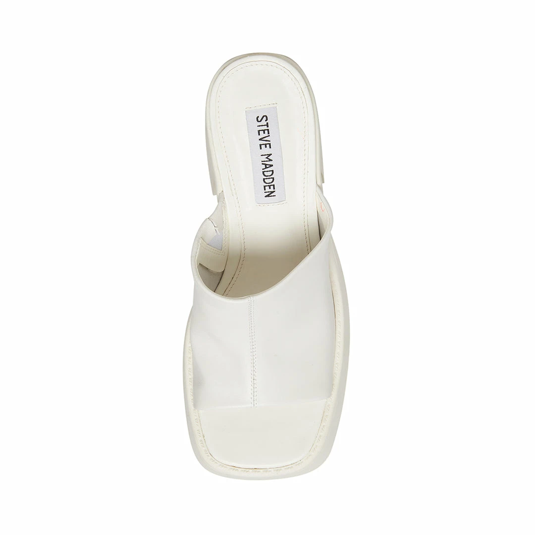 STEVEMADDEN KANE WHITE LEATHER WOMEN’S SHOES