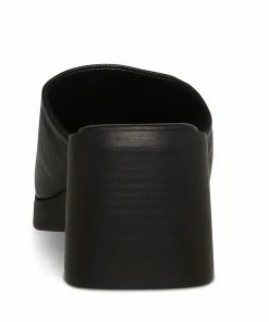 STEVEMADDEN WOMEN’S SHOES KATE BLACK LEATHER