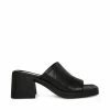 STEVEMADDEN WOMEN’S SHOES KATE BLACK LEATHER