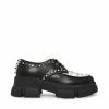 STEVEMADDEN KOLLYNS BLACK/WHITE LEATHER NEW & NOW