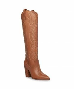 SteveMadden NEW & NOW LASSO COGNAC LEATHER