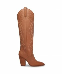 SteveMadden NEW & NOW LASSO COGNAC LEATHER