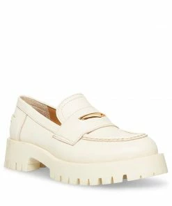 SteveMadden WOMEN’S SHOES LAWRENCE BONE LEATHER