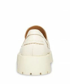 SteveMadden WOMEN’S SHOES LAWRENCE BONE LEATHER