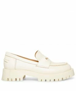 SteveMadden WOMEN’S SHOES LAWRENCE BONE LEATHER