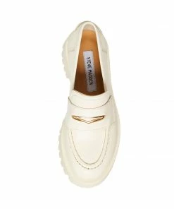 SteveMadden WOMEN’S SHOES LAWRENCE BONE LEATHER