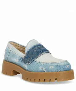 STEVEMADDEN LAWRENCE DENIM MULTI NEW & NOW