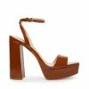 SteveMadden LESSA COGNAC PATENT WOMEN’S SHOES
