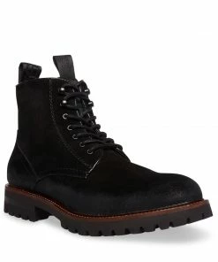 SteveMadden MEN'S MACKEE BLACK SUEDE