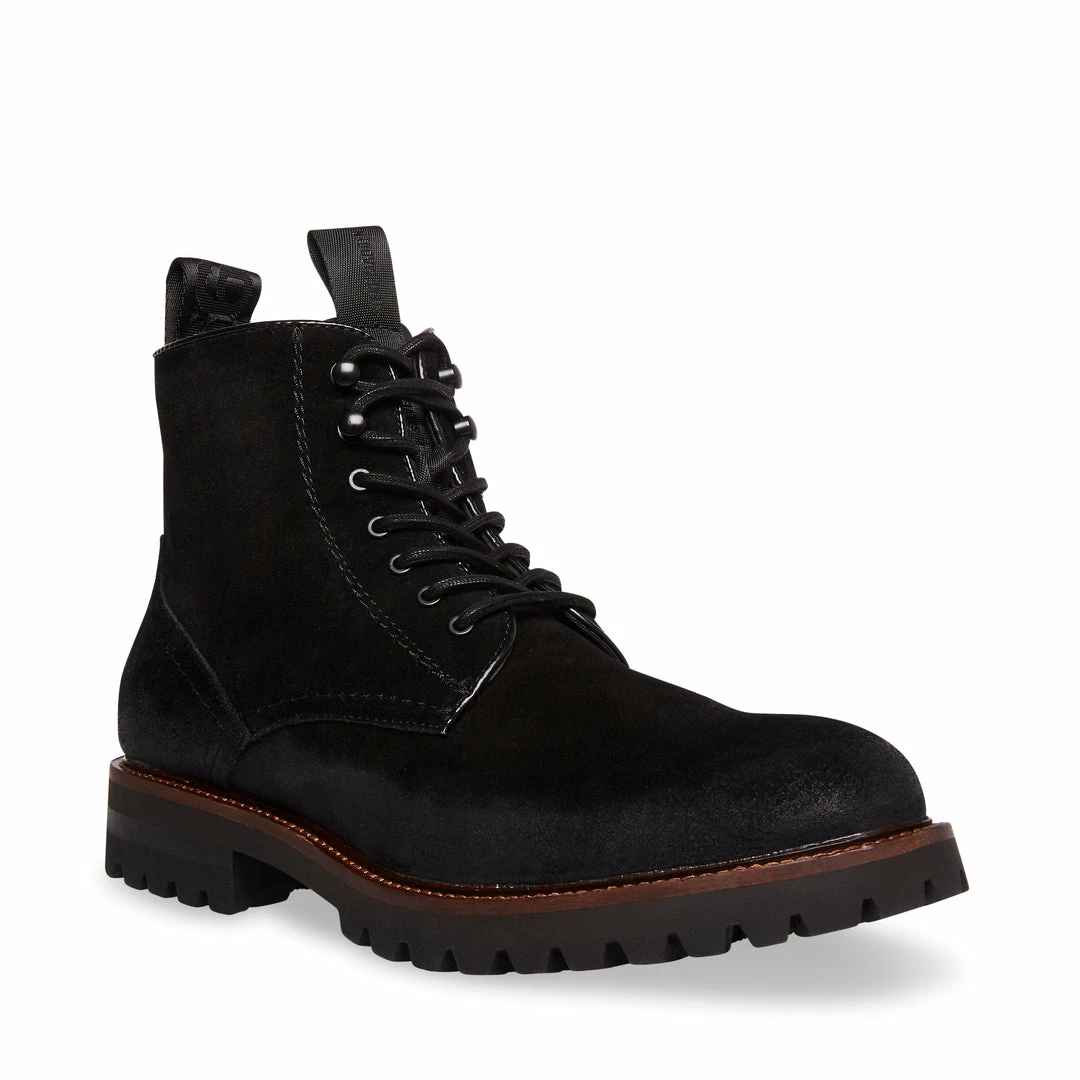SteveMadden MEN'S MACKEE BLACK SUEDE
