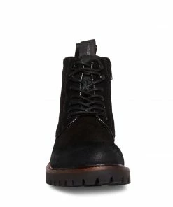 SteveMadden MEN'S MACKEE BLACK SUEDE