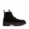 SteveMadden MEN'S MACKEE BLACK SUEDE