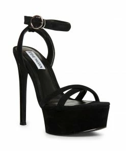 SteveMadden MARCIANA BLACK SUEDE WOMEN’S SHOES