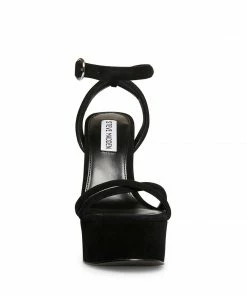 SteveMadden MARCIANA BLACK SUEDE WOMEN’S SHOES