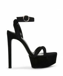 SteveMadden MARCIANA BLACK SUEDE WOMEN’S SHOES