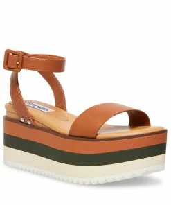 Recurate MARCO COGNAC LEATHER - SM REBOOTED Platforms