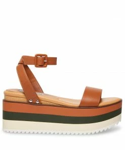 Recurate MARCO COGNAC LEATHER - SM REBOOTED Platforms