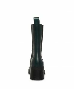 STEVEMADDEN MAREN DARK GREEN LEATHER