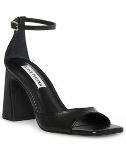 SteveMadden MARGOT BLACK LEATHER WOMEN’S SHOES