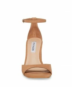 SteveMadden WOMEN’S SHOES MARGOT CAMEL NUBUCK