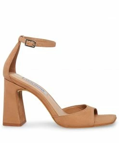 SteveMadden WOMEN’S SHOES MARGOT CAMEL NUBUCK