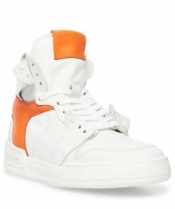 SteveMadden BIZZY WHITE RED WOMEN’S SHOES