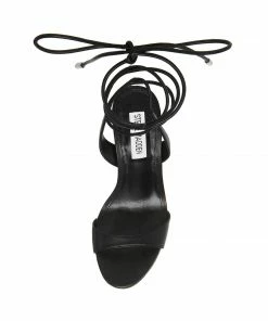 STEVEMADDEN NEW & NOW MICHELLE BLACK LEATHER