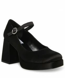 STEVEMADDEN MINGLE BLACK SATIN