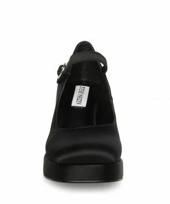 STEVEMADDEN MINGLE BLACK SATIN
