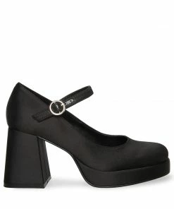STEVEMADDEN MINGLE BLACK SATIN