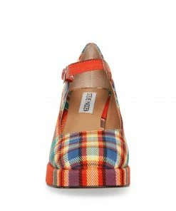 STEVEMADDEN MINGLE PLAID MULTI NEW & NOW