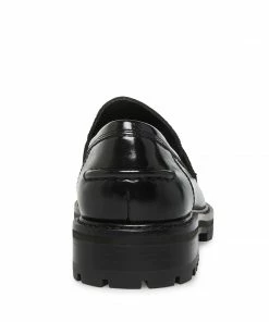 STEVEMADDEN MINKA BLACK LEATHER