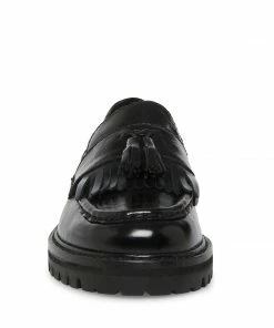 STEVEMADDEN MINKA BLACK LEATHER