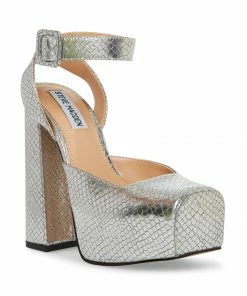 STEVEMADDEN MONICA SILVER SNAKE