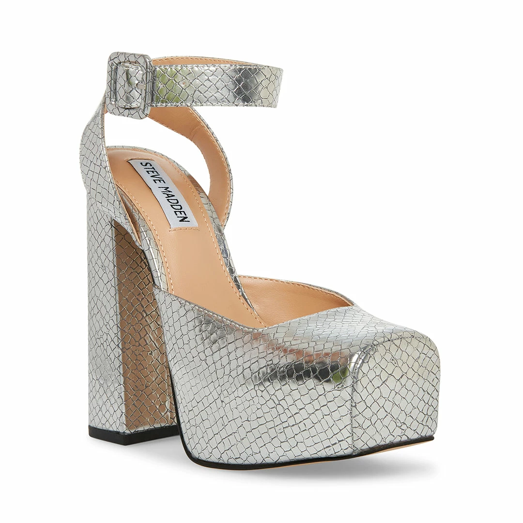 STEVEMADDEN MONICA SILVER SNAKE