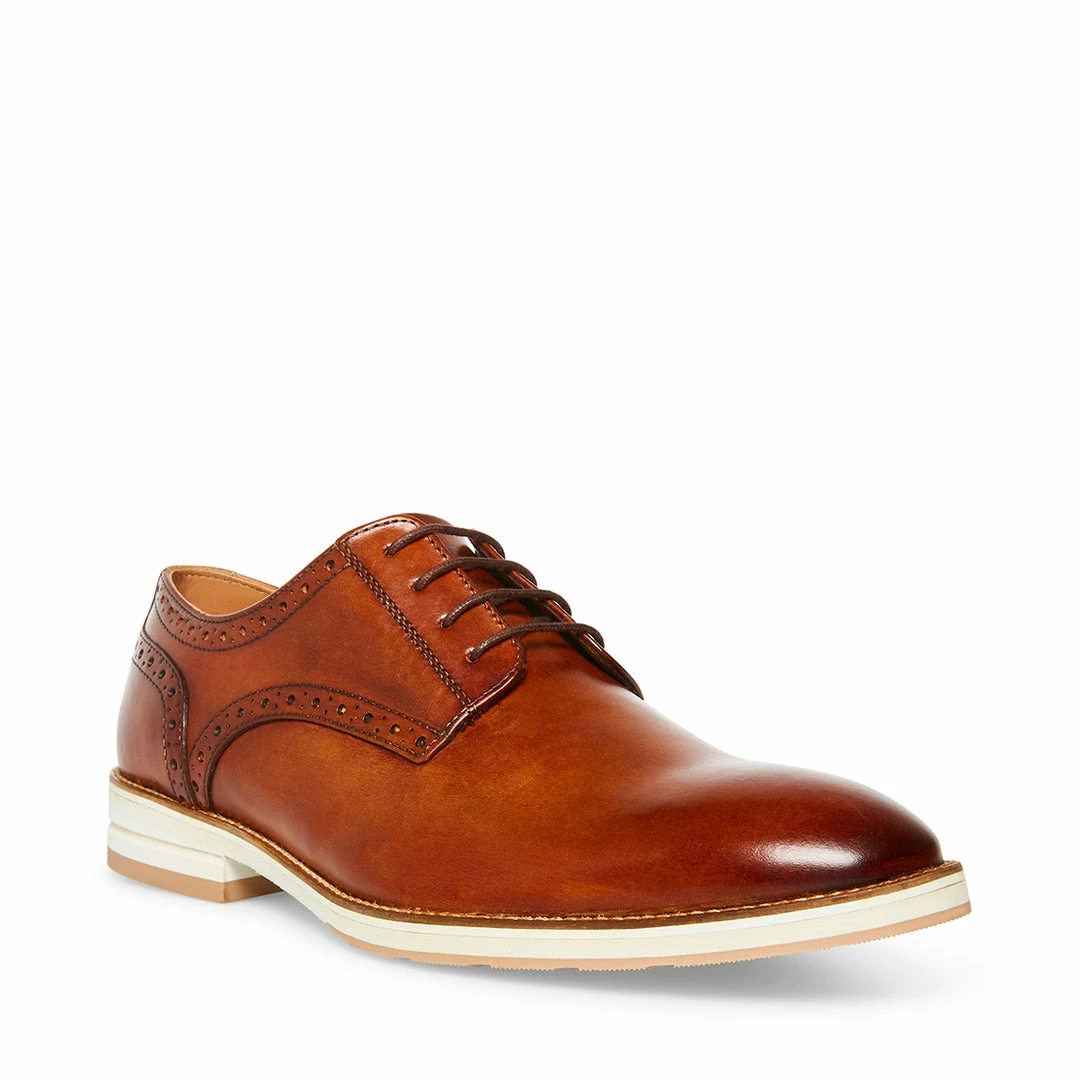 SteveMadden MEN'S DERBYY BROWN LEATHER