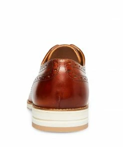 SteveMadden MEN'S DERBYY BROWN LEATHER