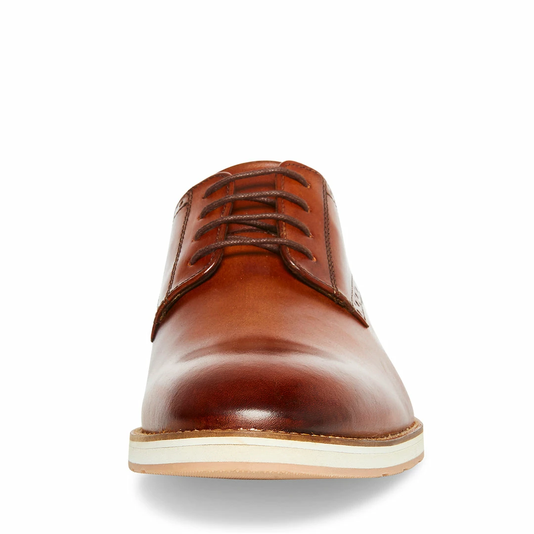 SteveMadden MEN'S DERBYY BROWN LEATHER