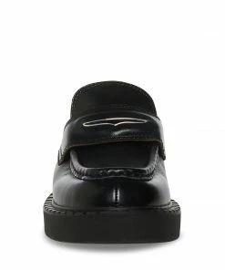 STEVEMADDEN OLIVER BLACK LEATHER