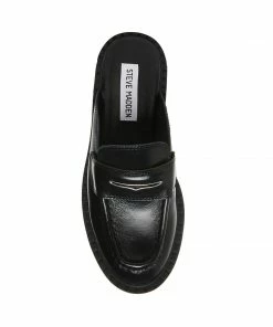 STEVEMADDEN OLIVER BLACK LEATHER