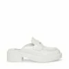 STEVEMADDEN NEW & NOW OLIVER WHITE LEATHER