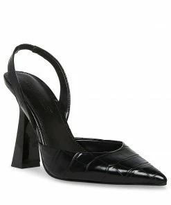 STEVEMADDEN NEW & NOW PAULA BLACK CROCODILE