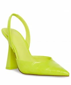 STEVEMADDEN PAULA YELLOW CROCODILE
