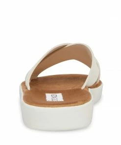 SteveMadden PERCY WHITE LEATHER WOMEN’S SHOES
