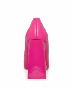 STEVEMADDEN PICKEE PINK LEATHER WOMEN’S SHOES