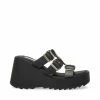 STEVEMADDEN PIERCE BLACK LEATHER WOMEN’S SHOES